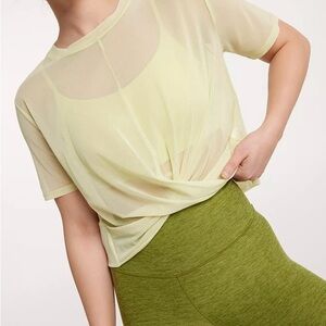 Calia by Carrie Underwood Mesh Short Sleeve Cropped Tee Size XXL NEW